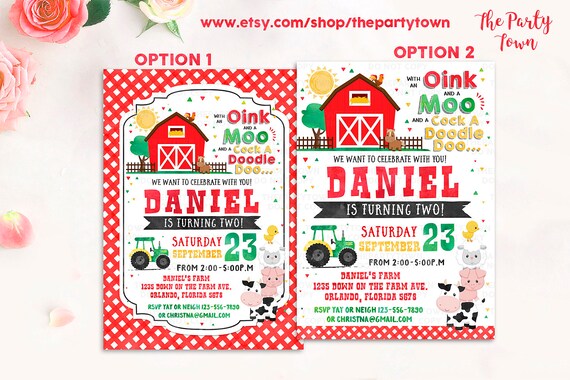 farm birthday invitation farm invitation barnyard invite old