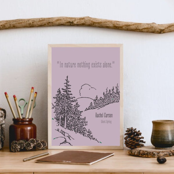 Rachel Carson, Silent Spring, Quote, Digital Print, Wall Art, Printable