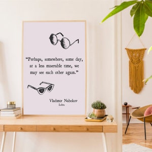 Vladimir Nabokov, Lolita, Quote, Digital Print, Wall Art, Printable