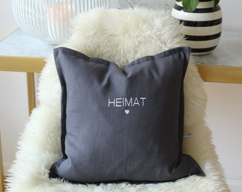 Almohada de lino “HOME”