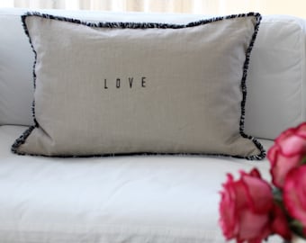 Modern simple Pillow with LOVE