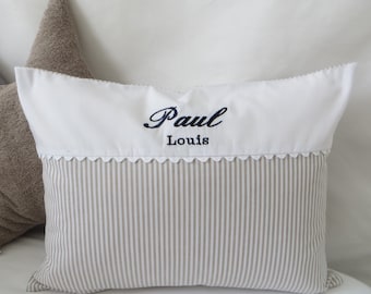 Fine Kids Pillow woven stripe/white