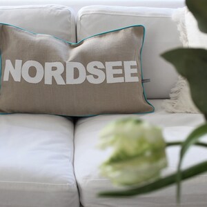 Linen Pillow/cushion Smile, Surf.... Message image 3