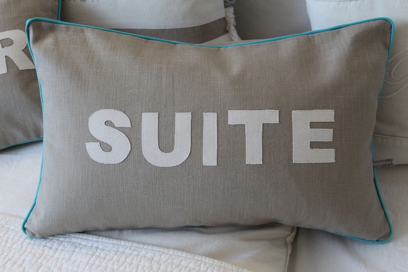 Linen Pillow/cushion Smile, Surf.... Message image 10