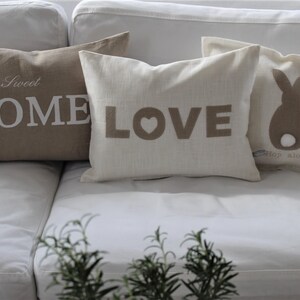 Linen Pillow/cushion Smile, Surf.... Message image 6