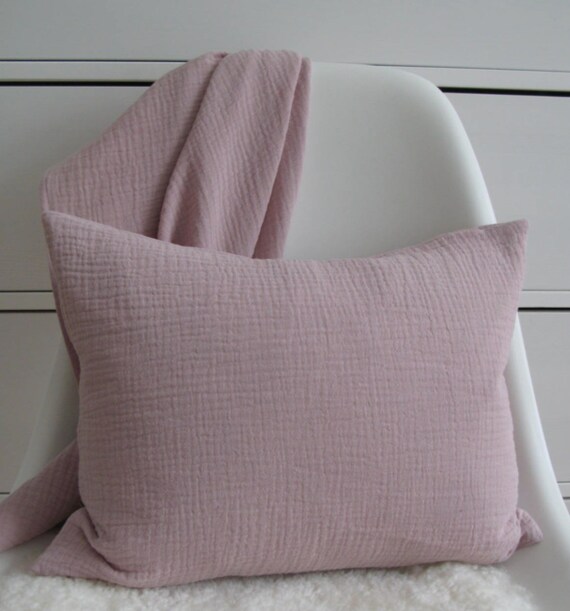 Muslin Fabric Pillow and Swaddle for Cuddling Etsy