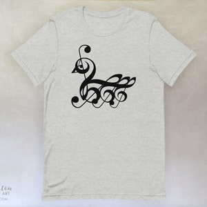 Treble Clef SWAN T-Shirt, available in adult youth sizes image 7