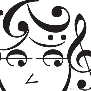 Music note art print / BASSIST music art print / ROCKER SERIES / Music art / 5x7, 8x10, 11x14 Fine art print / Black and white art print image 3