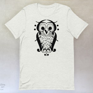 Music Note OWL T-Shirt, available in adult youth sizes image 2