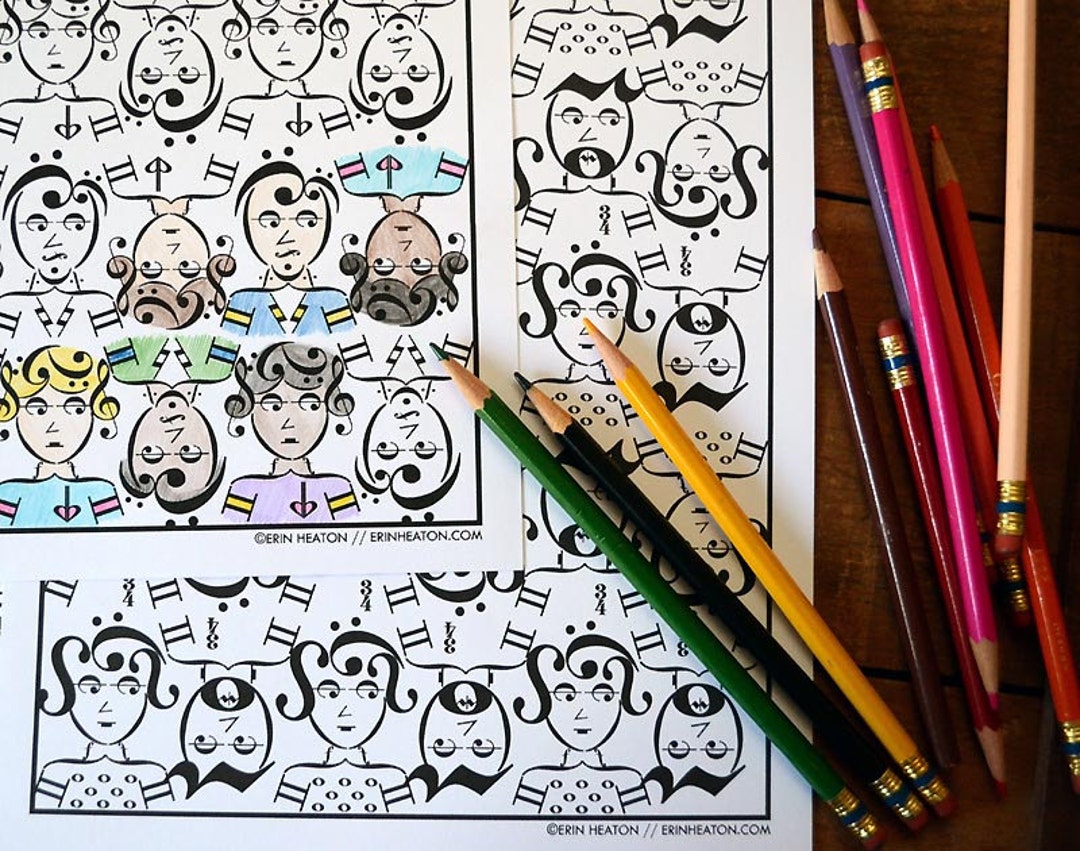Printable Music Coloring Pages - PDF Instant Download - Music Note ...