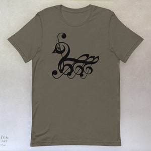 Treble Clef SWAN T-Shirt, available in adult youth sizes image 5