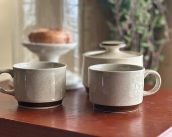 Genuine Hand Decorated Stoneware Mug Set of 2 with sugar dish -made in Japan