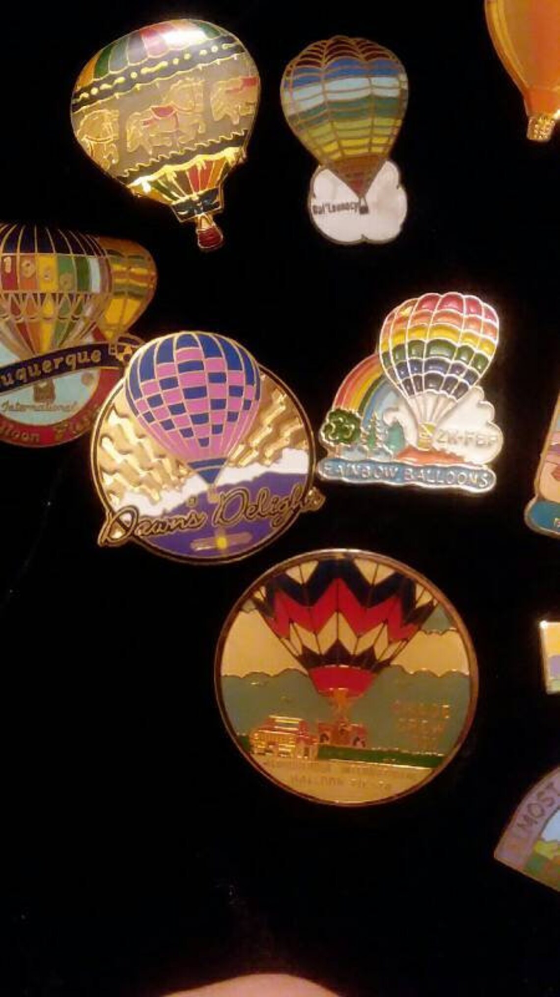 18 Large Lot Vintage Balloon Fiesta Lapel Pins Enameled Etsy