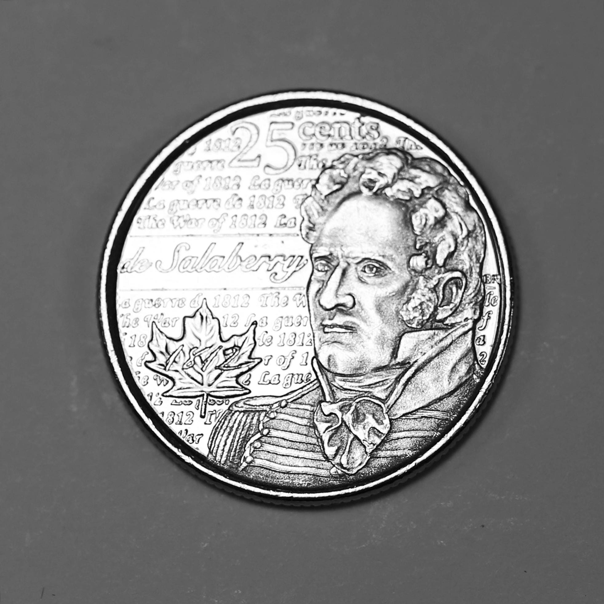 2013 Canada 25 Cent Coin: De Salaberry, War of 1812 Commemorative