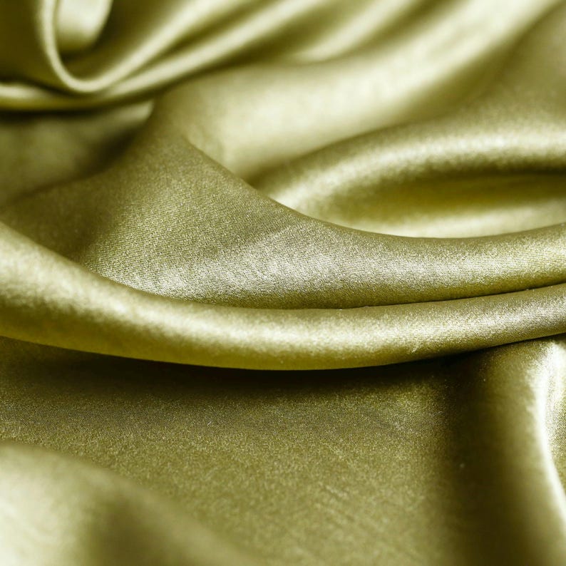 Olive Green Tencel Fabric, Soft Material, 150cm/59 in wide image 4