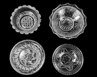 Antique EAPG clear glass Dishes, Choose you like
