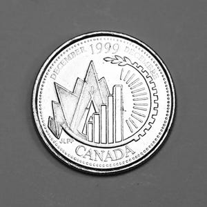 1999 Kanada 25 Cents Kanadische Münze, Gedenkausgabe, Dezember, Vierteldollar