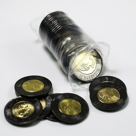 Lot Toonie Roll 2022 Canada 2 Dollar Black Ring in Memory of Queen