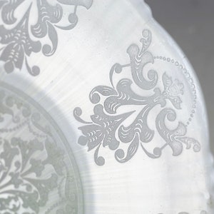 Vintage Glass Platter Macbeth Evans American Sweetheart Monax Depression glass