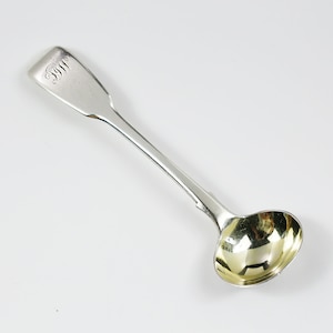 Antique 1834 England London Mary Chawner Sterling Silver Salt Spoon