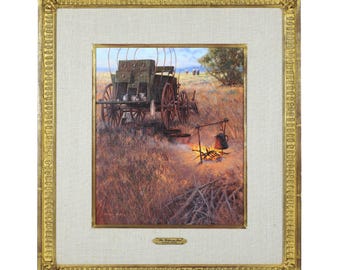 Vintage oil on masonite Painting by American artist Loren Entz (1949-2022)