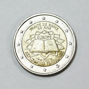 2007 Austria 2 Euro Coin: Treaty of Rome 50th Anniversary