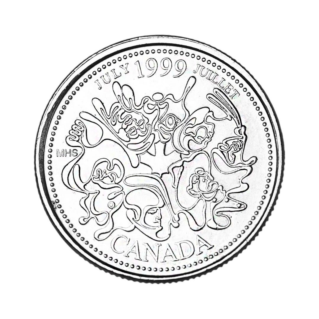 1999年カナダ25セント硬貨：エリザベス2世、カナダの歴史シリーズ25