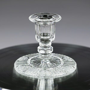 Vintage clear lead Crystal Candleholder Candle Stick, Home Decor, Gift for her, Gift for friend