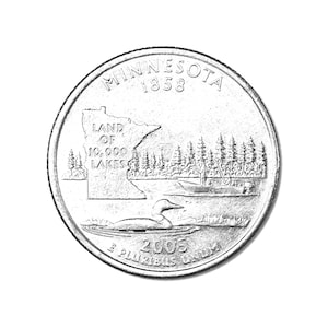 2005 Minnesota Quarter: State Commemorative USA Coin