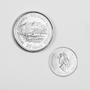 1992 Canadian 25 cent coin Elizabeth II - 125th Anniversary of the Canadian Confederation