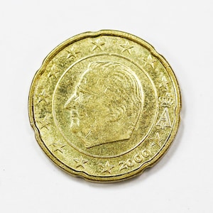 2000年ベルギー20ユーロセント硬貨：アルベール2世、初代肖像 - Etsy 日本
