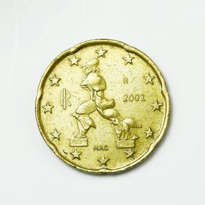 1 euro coin italy 2002 - Etsy 日本