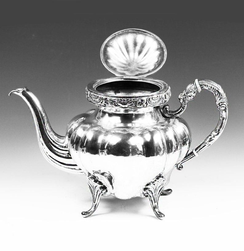 Antique Austro Hungarian Sterling Silver Teapot Coffeepot Etsy