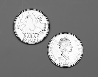 2002 Canada 25 cents Canadian coin, Elizabeth II - Canada Day