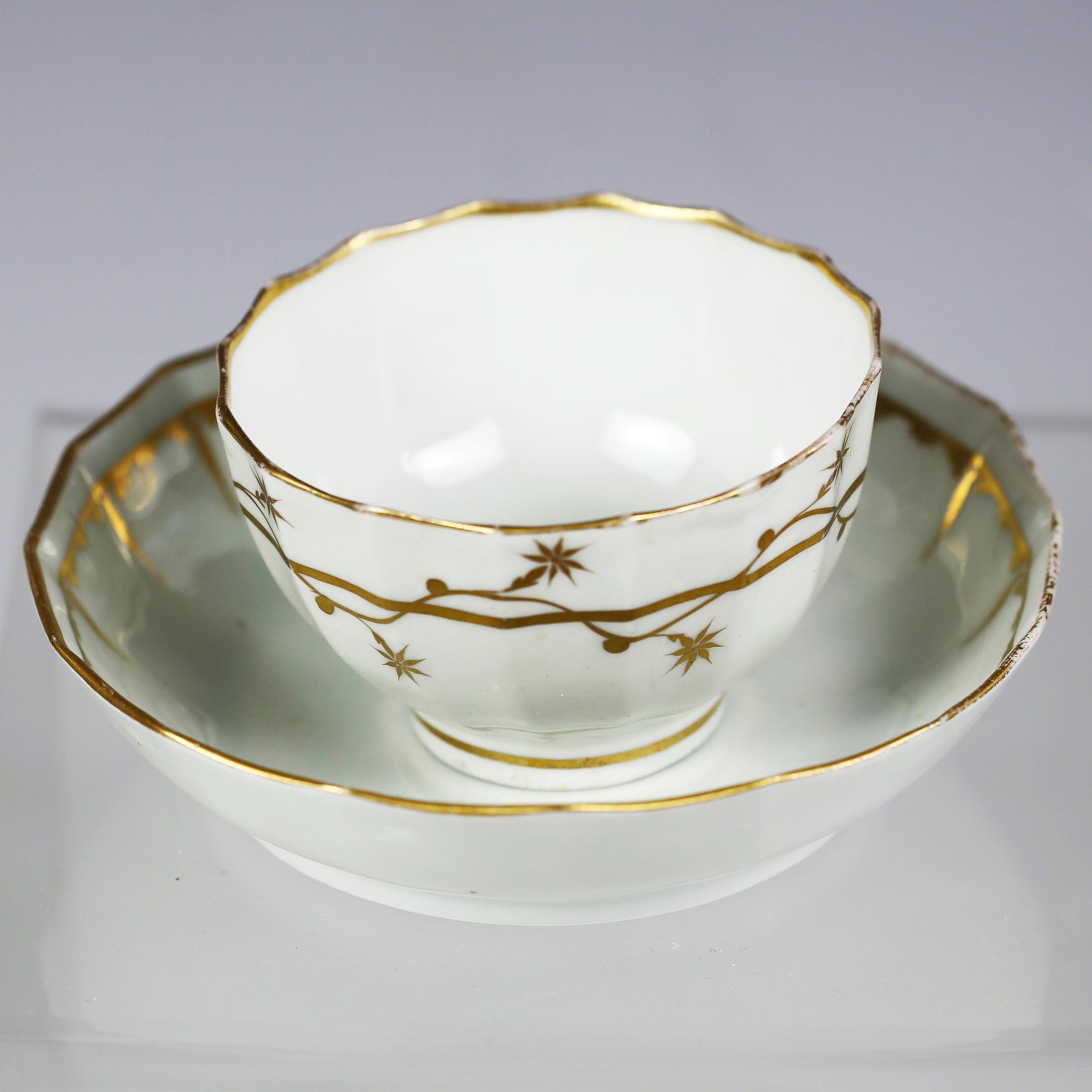 Antique 18th Century English Worcester Chamberlain Porcelain Tea