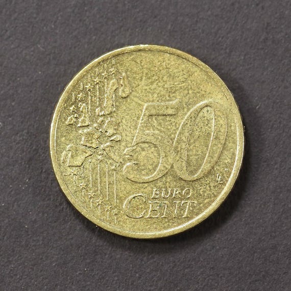 2002年オランダ50ユーロセント、ベアトリクス・コーニンギンコイン