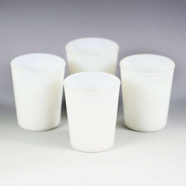 Milk Glass Tumblers Etsy