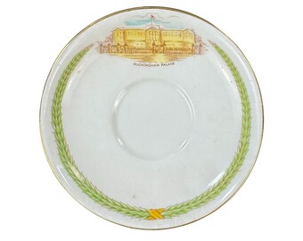 Pires de porcelana fina Aynsley, da Inglaterra, vintage: Palácio de Buckingham