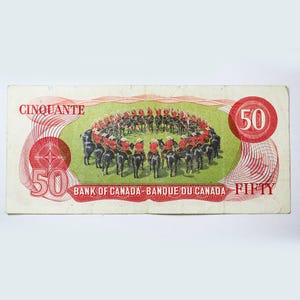 1975 Canada 50 dollars banknote Canadian 50 dollars Bill Crow-Bouey