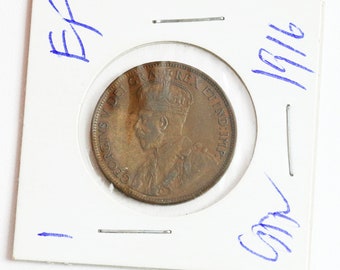Very Fine 1916 Canada Large 1 Cent 