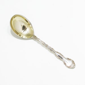 Vintage Birks Pompadour sterling silver serving Sugar Spoon