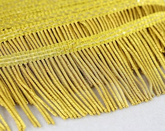7 cm gold metal bullion Fringe, quality trim Vestment Upholstery Drapery