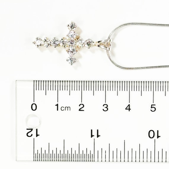 Solid 925 sterling silver Necklace snake Chain wi… - image 5