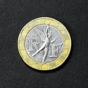 1989 Frankreich 10 Francs Münze, französischer Geist der Freiheit