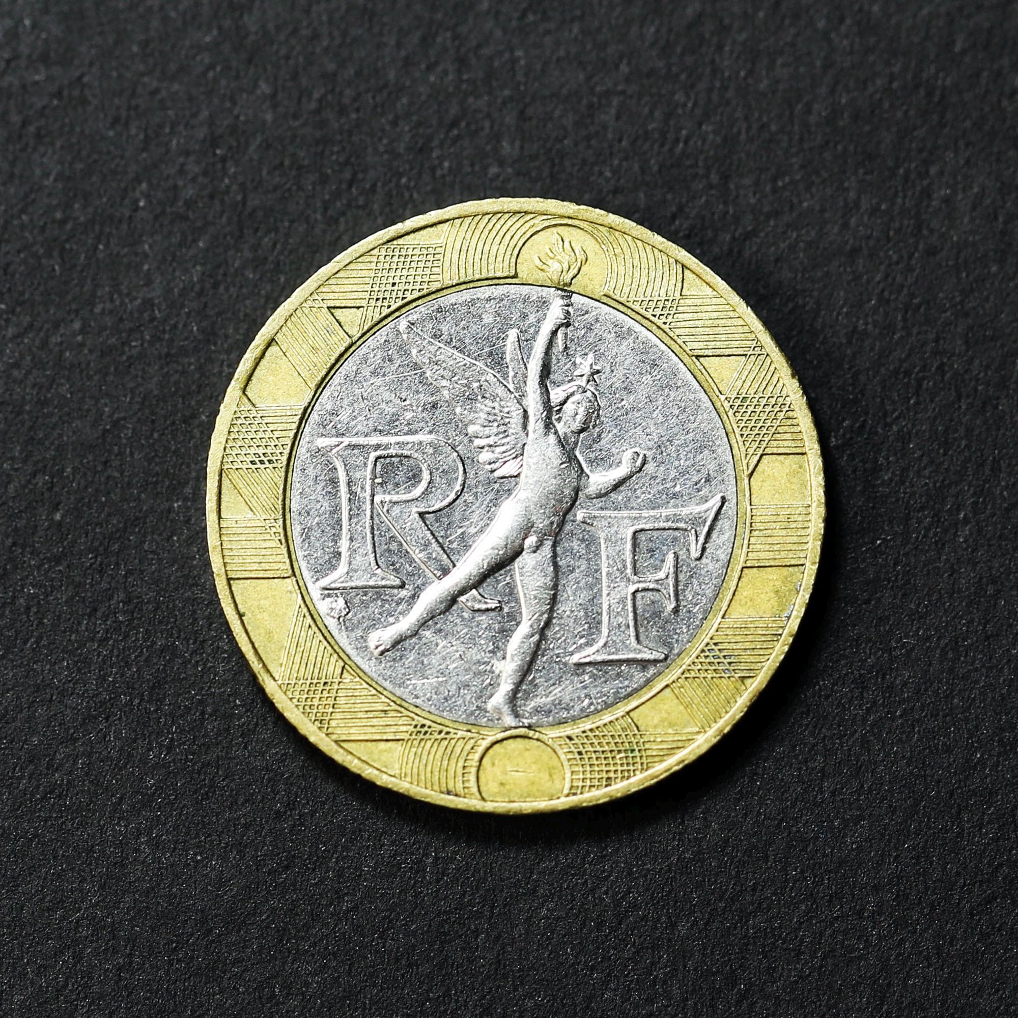1989 France 10 Francs Coin, French Spirit of Freedom - Etsy