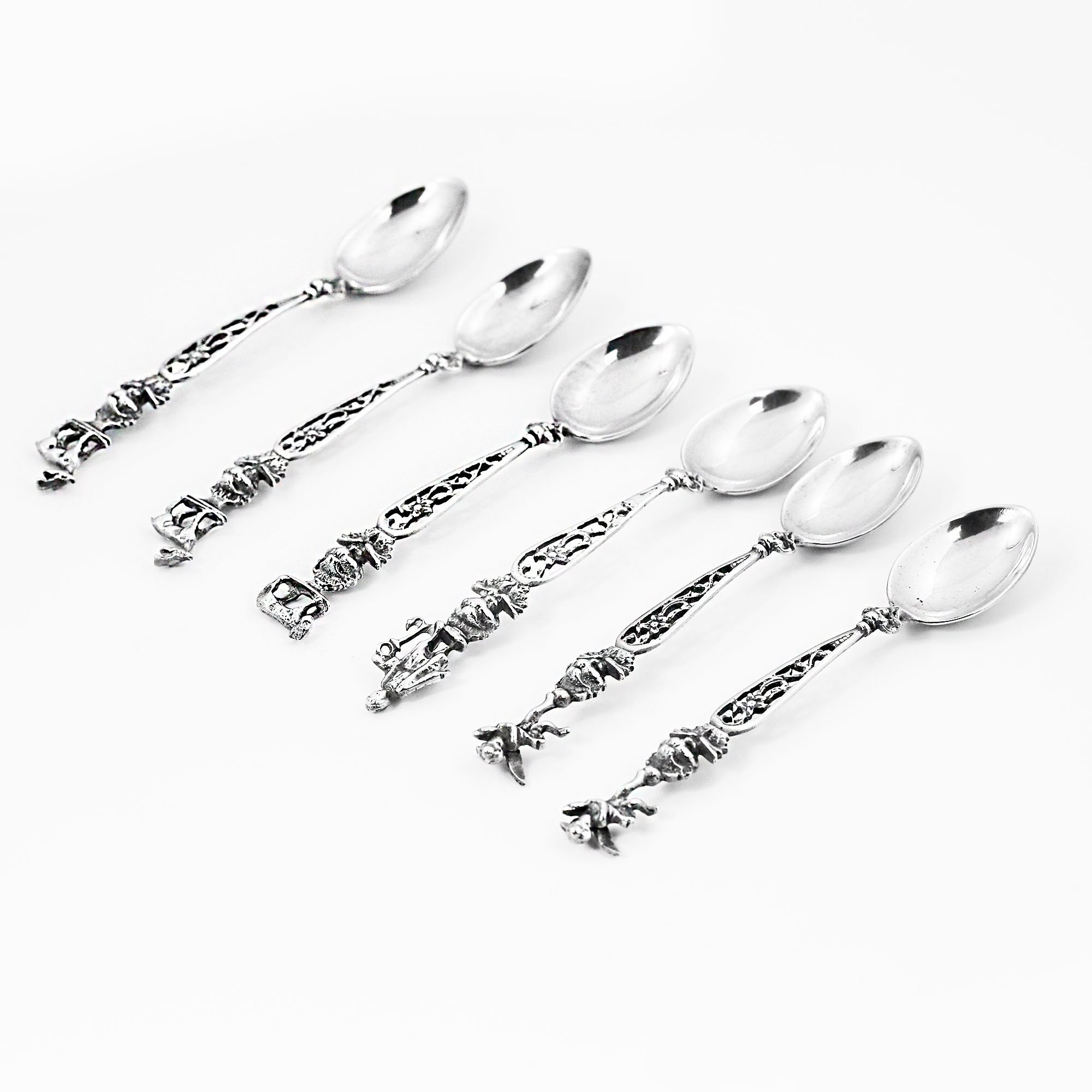 Cucchiaini smaltati-ELA Danimarca set di 6 cucchiaini da tè
