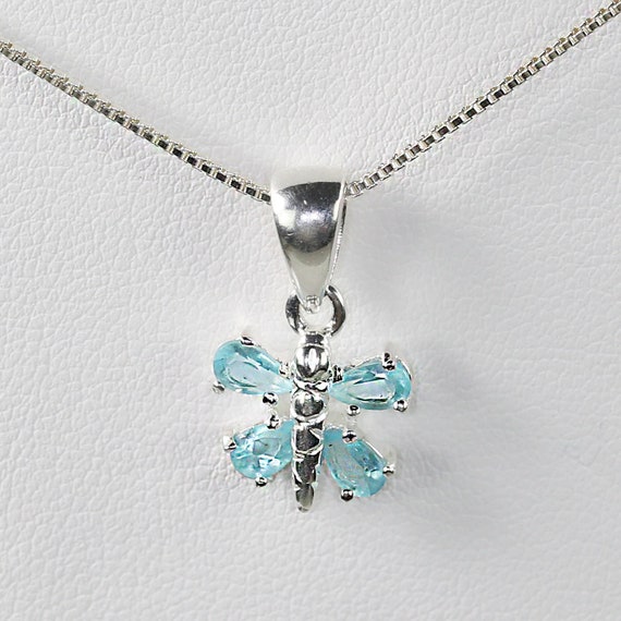 Solid 925 sterling silver square round Chain and … - image 1