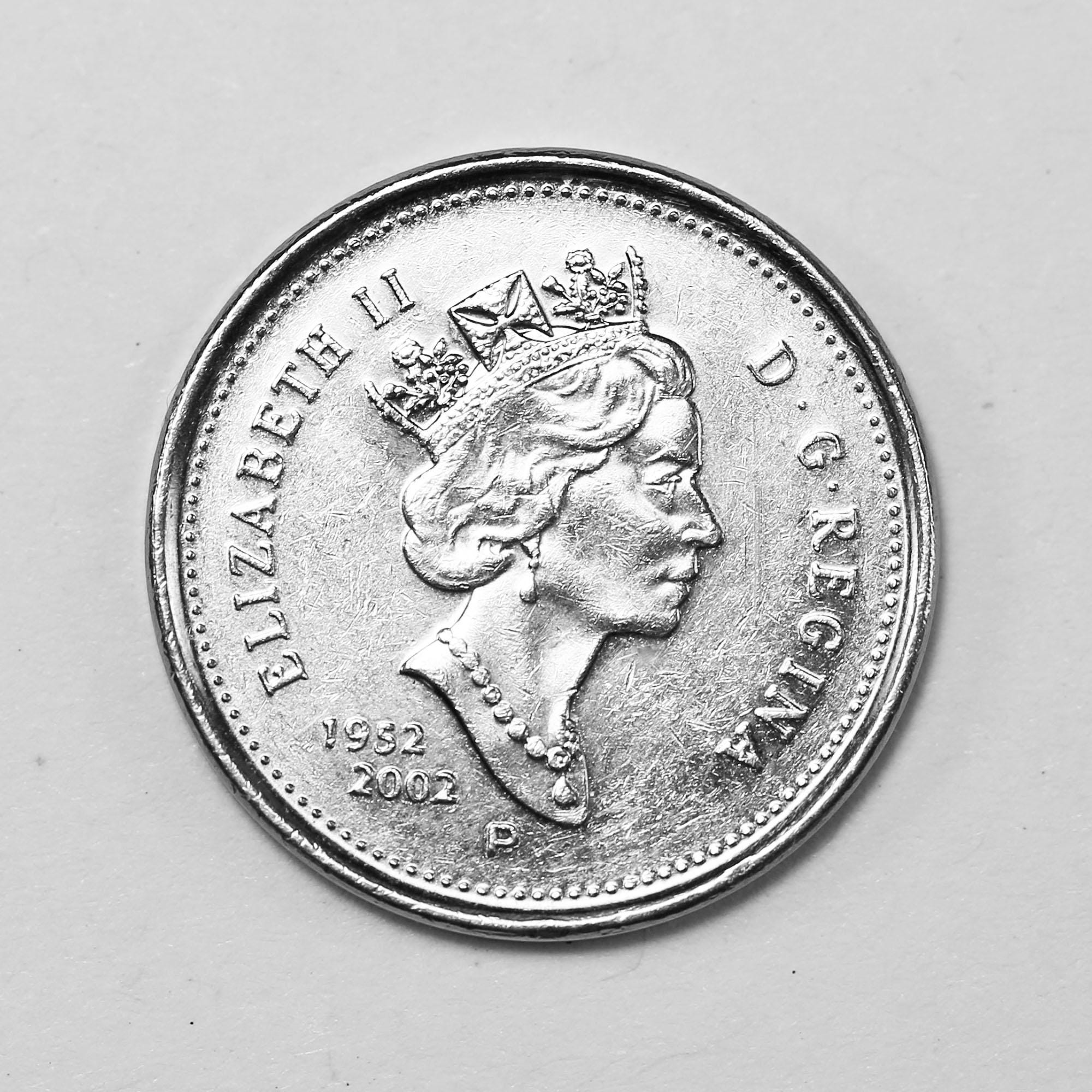 2002 Canada 5 Cents - Elizabeth II Golden Jubilee of the Accession
