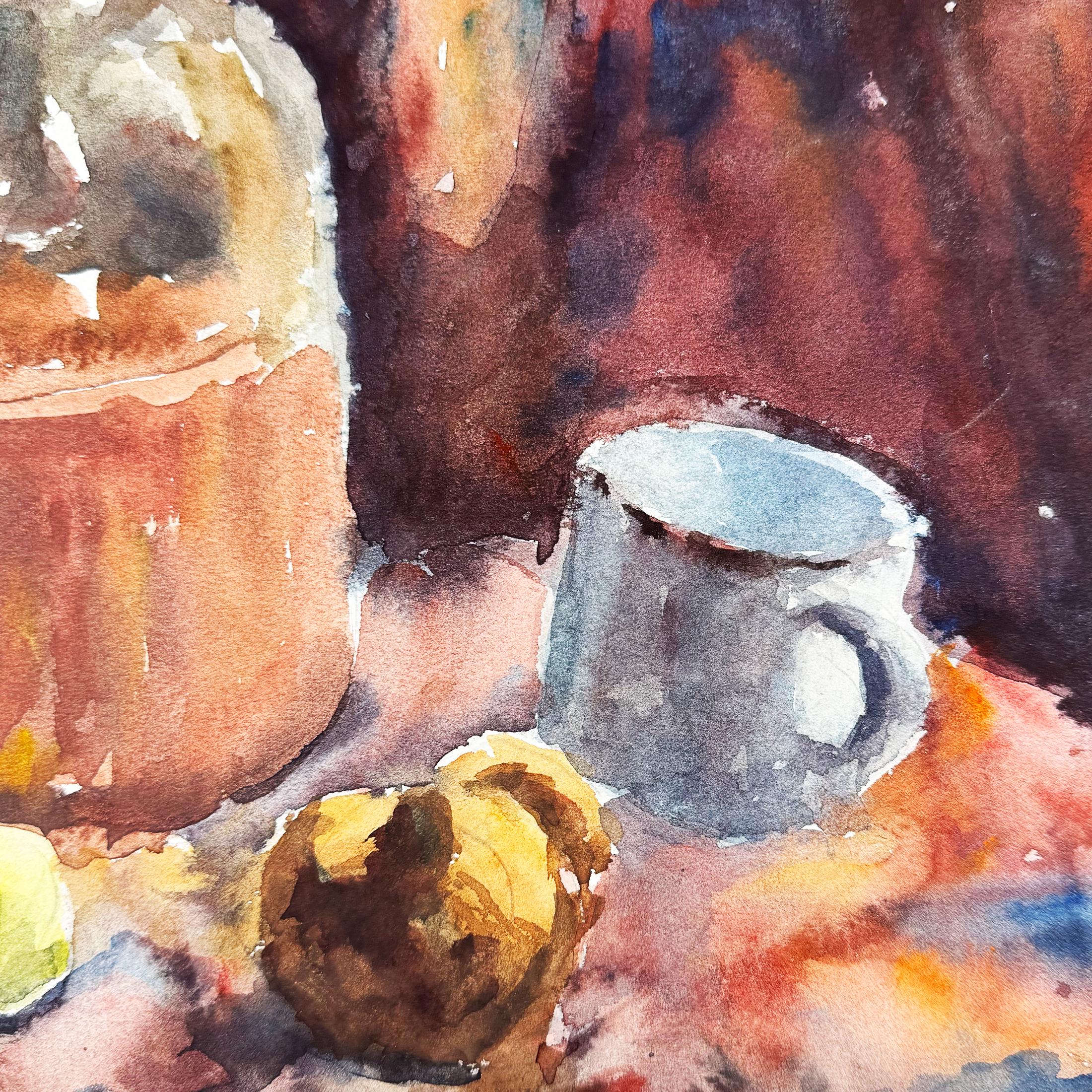 ヴィンテージ プロフェッショナル 水彩画 静物画 オリジナルアート