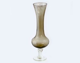 Boho Art Glasvase: Gewirbelter Topas